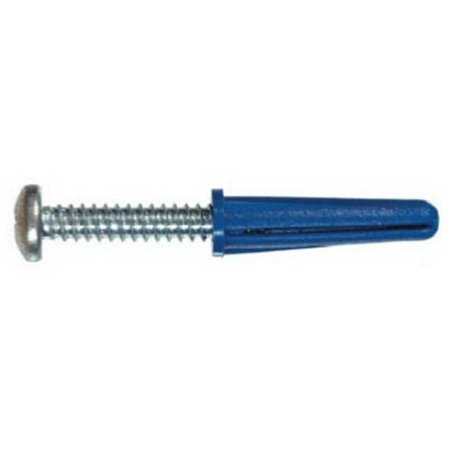 HILLMAN Hillman Fasteners 5063 6 Pack; 8-10 x 0.88 in. Blue Plastic Anchor - Pack Of 10 847332